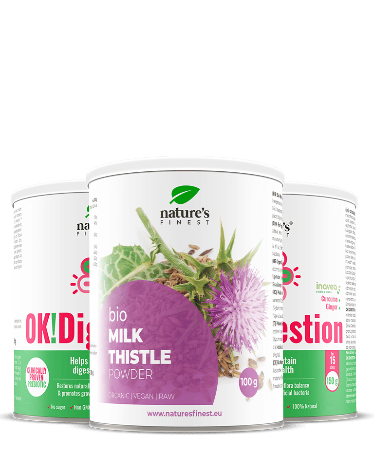 2x OK!Digestion + Gevlekte distel GRATIS